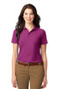 Port Authority® Ladies Stain-Resistant Polo. L510 Boysenberry Pink