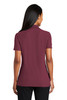 Port Authority® Ladies Stain-Resistant Polo. L510 Burgundy Back