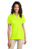Port Authority® Ladies Silk Touch™ Performance Polo. L540 Neon Yellow