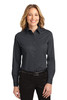 Port Authority® Ladies Long Sleeve Easy Care Shirt.  L608 Classic Navy/ Light Stone