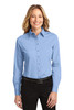 Port Authority® Ladies Long Sleeve Easy Care Shirt.  L608 Light Blue/ Light Stone
