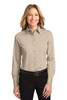Port Authority® Ladies Long Sleeve Easy Care Shirt.  L608 Stone