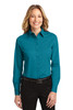 Port Authority® Ladies Long Sleeve Easy Care Shirt.  L608 Teal Green