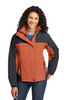 Port Authority® Ladies Nootka Jacket.  L792 Cadmium Orange/ Graphite