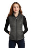 Port Authority ® Ladies Packable Puffy Vest L851 Sterling Grey/ Graphite