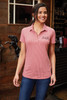 Port Authority ® Ladies Gingham Polo LK646 Rich Red/ White Lifestyle