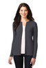 Port Authority® Ladies Concept Stretch Button-Front Cardigan. LM1008 Grey Smoke