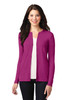 Port Authority® Ladies Concept Stretch Button-Front Cardigan. LM1008 Magenta