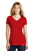 New Era ® Ladies Heritage Blend V-Neck Tee. LNEA101 Scarlet