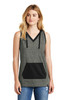 New Era ® Ladies Heritage Blend Hoodie Tank. LNEA106 Black Twist/ Black