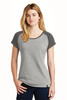 New Era ® Ladies Heritage Blend Varsity Tee. LNEA107 Graphite/ Light Graphite Twist