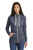 New Era ® Ladies Sueded Cotton Blend Full-Zip Hoodie. LNEA122 True Navy Heather