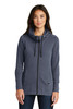 New Era ® Ladies Tri-Blend Fleece Full-Zip Hoodie. LNEA511 True Navy Heather