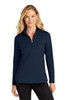 Port Authority® Women's C-FREE® Double Knit 1/4-Zip LK880 True Navy