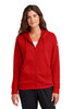 Nike Ladies Club Fleece Sleeve Swoosh Full-Zip Hoodie NKFD9890 University Red