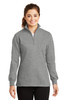 Sport-Tek® Ladies 1/4-Zip Sweatshirt. LST253 Vintage Heather