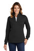 Sport-Tek® Ladies 1/4-Zip Sweatshirt. LST253 Black XS
