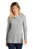 Sport-Tek ® Ladies PosiCharge ® Tri-Blend Wicking Long Sleeve Hoodie LST406 Light Grey Heather