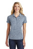 Sport-Tek ® Ladies PosiCharge ® Electric Heather Polo. LST590 True Navy Electric