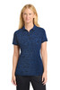 Sport-Tek ® Women's PosiCharge ® Electric Heather Polo. LST590 Dark Royal-Black Electric