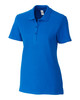 Clique Addison All Cotton Pique Short Sleeve Womens Polo LQK00069 Royal Blue