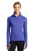 Sport-Tek® Women's Sport-Wick® Stretch 1/4-Zip Pullover. LST850 Iris Purple