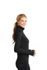Sport-Tek® Ladies Sport-Wick® Stretch 1/2-Zip Pullover. LST850 Black Side