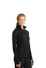 Sport-Tek® Ladies Sport-Wick® Stretch 1/2-Zip Pullover. LST850 Black Alt