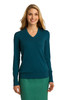 Port Authority® Ladies V-Neck Sweater. LSW285 Moroccan Blue