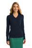 Port Authority® Ladies V-Neck Sweater. LSW285 Navy