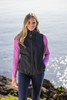 Cutter & Buck Charter Eco Recycled Full-Zip Womens Vest LCO00068 Black
