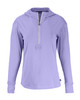Cutter & Buck Daybreak Eco Recycled Womens Half Zip Hoodie LCK00115 Hyacinth