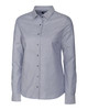 Cutter & Buck Stretch Oxford Womens Long Sleeve Dress Shirt LCW00003 Charcoal