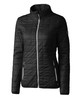 Cutter & Buck Rainier PrimaLoft®  Womens Eco Insulated Full Zip Puffer Jacket LCO00007 Black