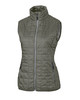 Cutter & Buck Rainier PrimaLoft® Womens Eco Insulated Full Zip Puffer Vest LCO00008 Poplar Melange