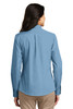 Port Authority® Ladies Long Sleeve Carefree Poplin Shirt. LW100 Carolina Blue Back