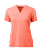 Cutter & Buck Forge Eco Heathered Stretch Womens Blade Top LCK00153 College Orange Heather