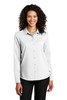 Port Authority ® Ladies Long Sleeve Performance Staff Shirt LW401 White