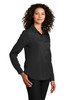 Port Authority ® Ladies Long Sleeve Performance Staff Shirt LW401 Black Alt