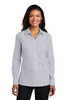 Port Authority ® Ladies Broadcloth Gingham Easy Care Shirt LW644 Gusty Grey/ White