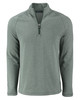 Cutter & Buck Peshastin Fleece Recycled Mens Half Zip Pullover MCK01325 Hunter Heather