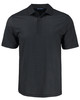 Cutter & Buck Pike Eco Shadow Check Print Recycled Mens Polo MCK01342 Black