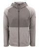 Cutter & Buck Peshastin Fleece Recycled Mens Hybrid Jacket MCK01334 Elemental Grey Heather