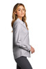 Port Authority ® Ladies SuperPro ™ Oxford Stripe Shirt. LW657 Black/ White Side