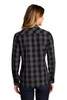 Port Authority ® Ladies Everyday Plaid Shirt. LW670 Black Back