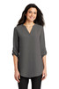 Port Authority® Ladies 3/4-Sleeve Tunic Blouse. LW701 Sterling Grey