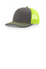 Richardson Trucker Cap 112 Charcoal/ Neon Yellow