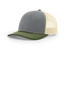 Richardson Trucker Cap 112 Heather Grey/ Birch/ Army Olive