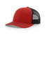 Richardson Trucker Cap 112 Red/ Black