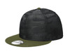 New Era ® Camo Flat Bill Snapback Cap NE407 Army/ Black Camo